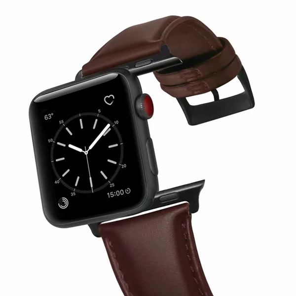 Ремешок для часов Apple Watch 42 мм 38 мм 40 мм 44 мм ремешок из натуральной кожи для iWatch серии 5 4 3 2 1