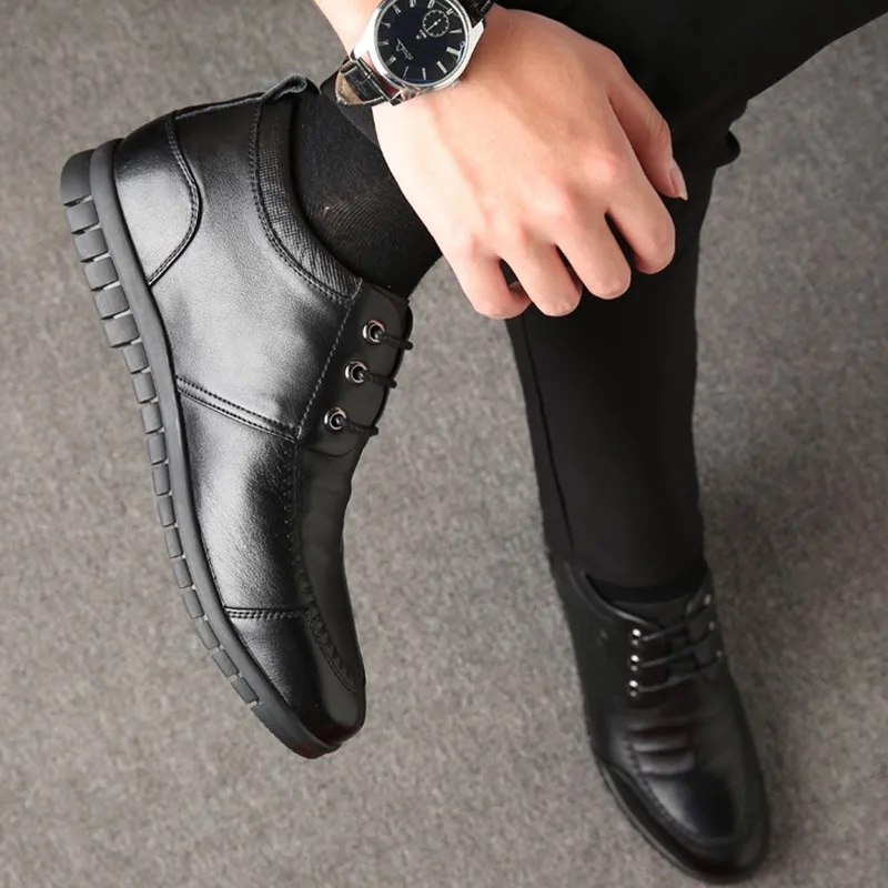 Goedkoop Lift Schoenen voor Mannen Echt Leer Toevallige Comfortabele Lace Up Ademend Nieuwste Hoogte Incresing Schoenen Met Krijgen 6 CM Tall