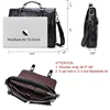 CONTACT'S vegetables leather men briefcase for 13 inch laptop with leather bifold casual business male messenger bag big handbag ► Photo 2/6