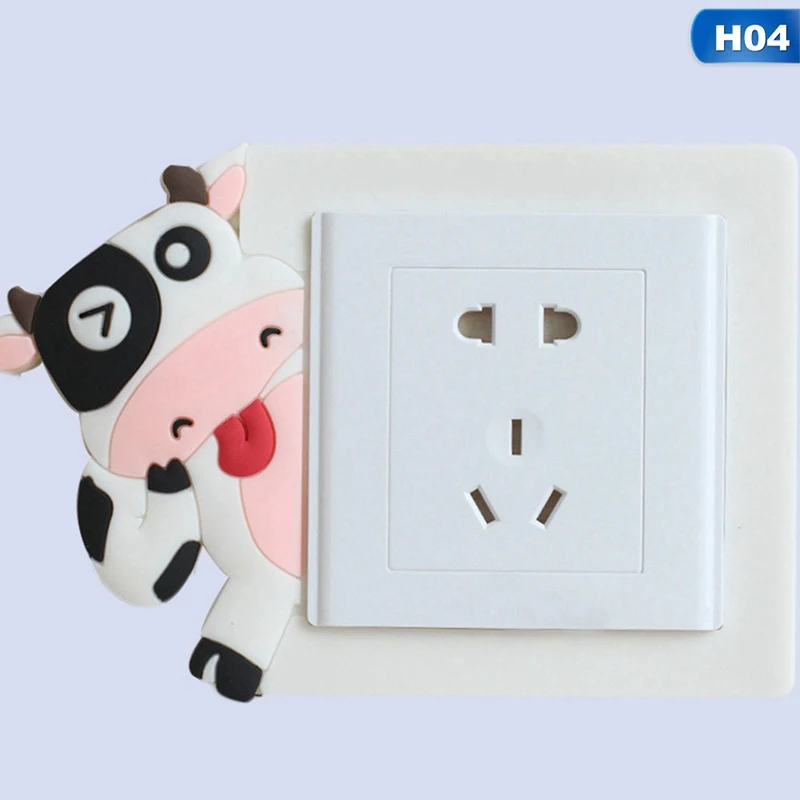 

Cute Cartoon 3D Cactus Fluorescent Wall Silicone On-off Switch Stickers Kids Luminous Light Switch Outlet Home Decorations