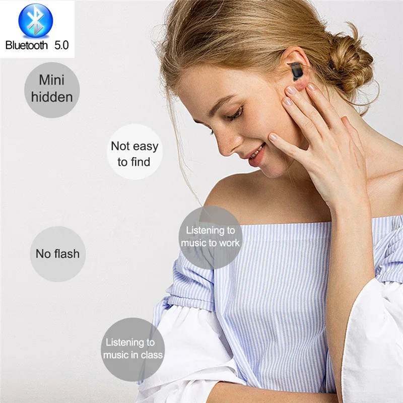 Nasin X2 TWS Bluetooth 5 0 True Wireless Earphone Earbuds Waterproof IPX7 stereo Headset with Charging Box For Xiaomi IPhone