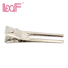 LOOF 30 шт. 46 мм двойной зубец крокодил зажим металлические шпильки без зубов аксессуары для волос серебро