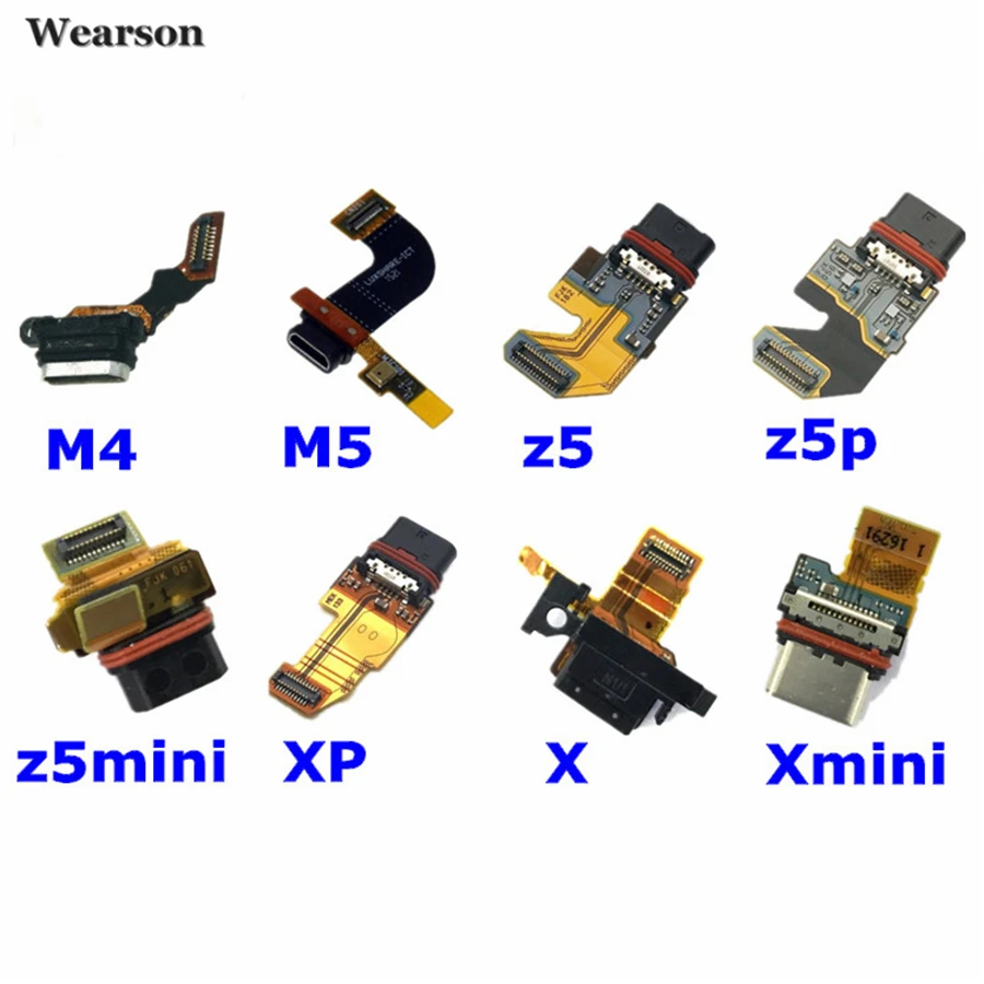 For Sony Xperia M4 M5 Z5 Z5P Z5mini XP Xmini X XZ USB Board Charger Charging Port Dock Connector Tested High Quality