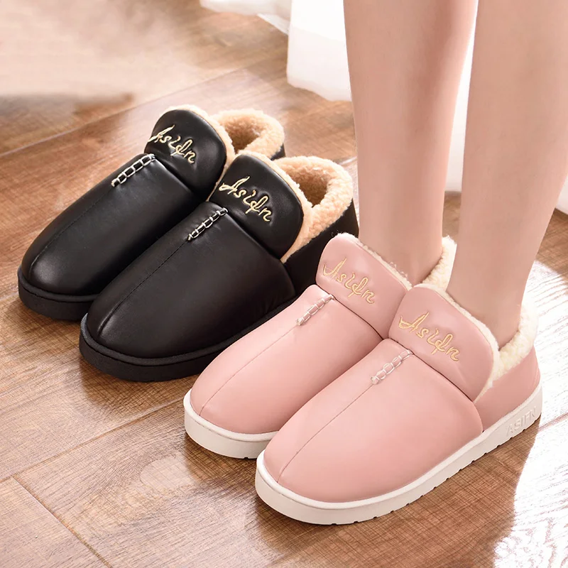 

Women House Boots Winter Warm Plush Shoes Woman Waterproof Ankle Boots Cotton Memory Foam Fur Shoes Couple Unisex Botas Mujer