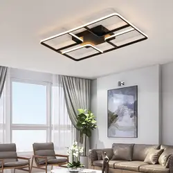 Новый Прямоугольный современный светодио дный светодиодный потолочный светильник для гостиной спальни кухни светодио дный светодиодный