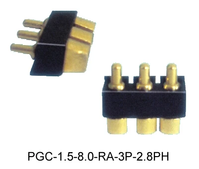 

Tangda POGO Factory direct sale 3 pin 3p connector Spring needle Large current Gold plated pin PGC-1.5-8.0-RA-3P-2.54PH