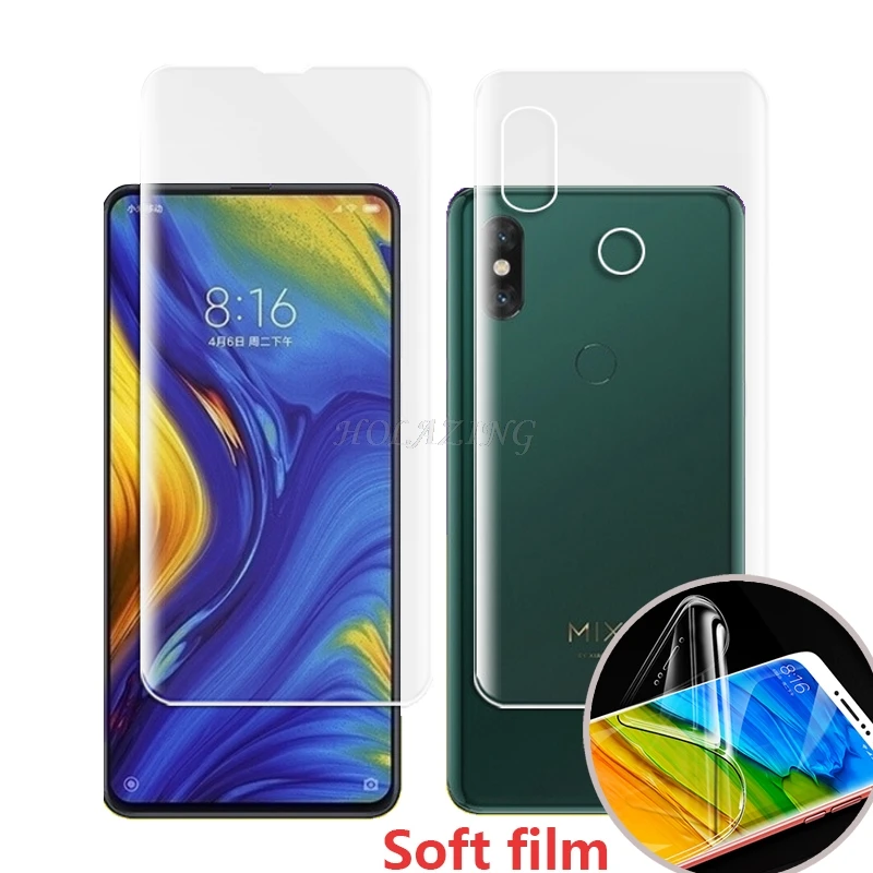 

New No Required Water Hydrogel Film 4D Full Coverage Screen Protector for Xiaomi Mi Mix 3 6.39" AUTO Fixed Skin Layer