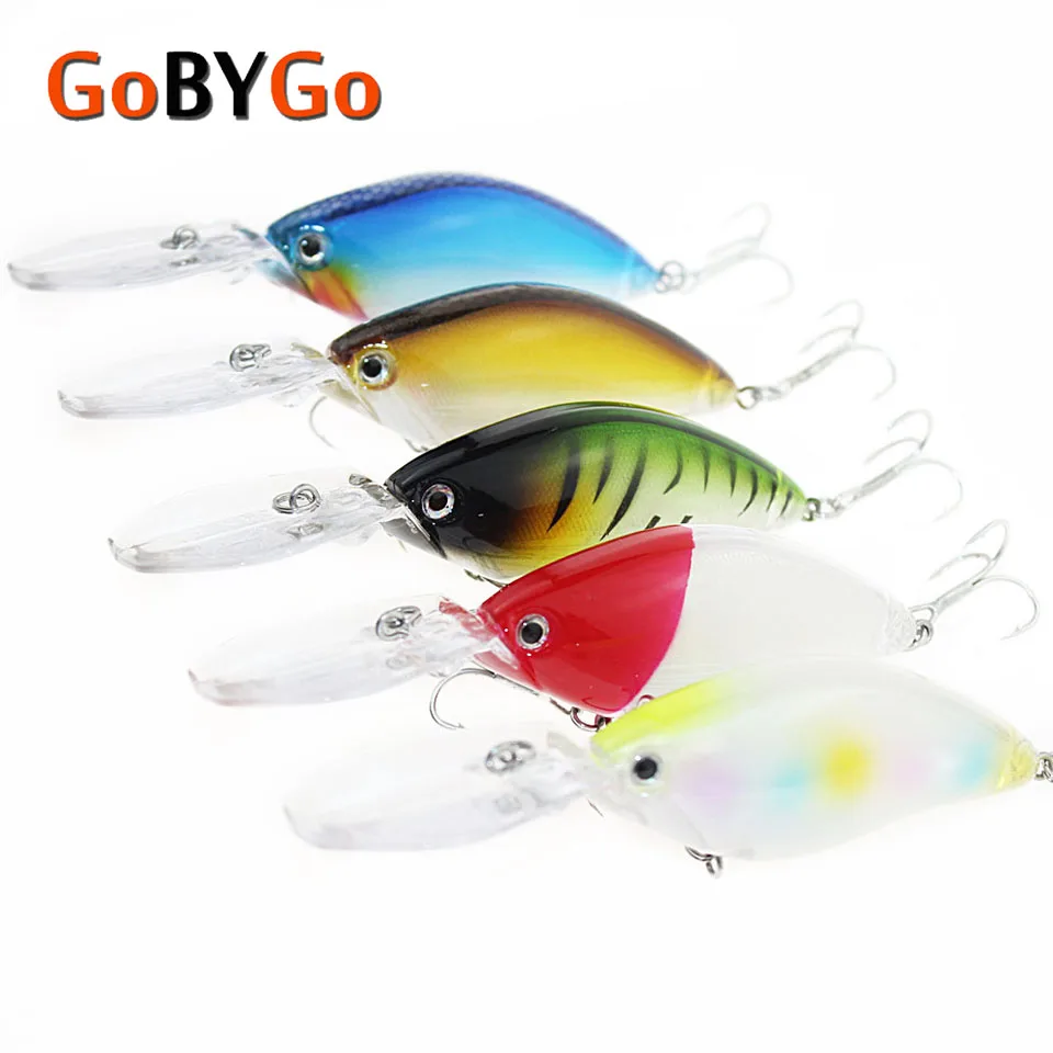 

GoByGo 1PCS Floating Deep Diving Crankbait Fishing Lures 18g 10.5cm Lifelike Wobblers With 6# Hooks Pesca