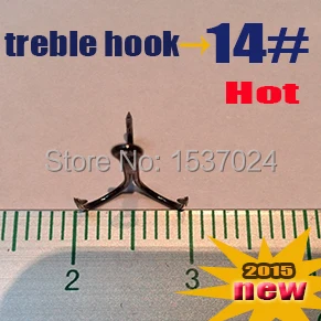 

Free shipping 14# Treble Fishing Hooks 50pcs High quality factory direct production