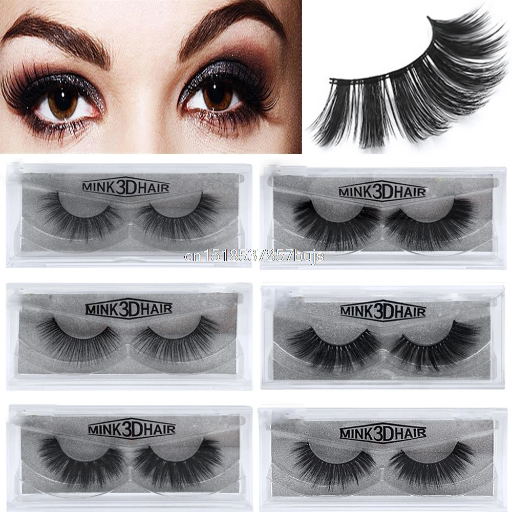 Продажа 2019 ресницы 1 пара 100% 3D норки Роскошные ручной многоразовые ресницы длительный объемные ресницы расширение накладные Eyelashe