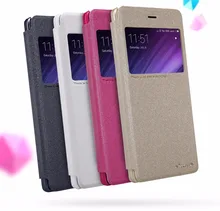 NILLKIN 5.0 ”redmi 4 крышки случая сальто крышки PU кожаный с окошком для xiaomi redmi 4 случае redmi4 крышка случае