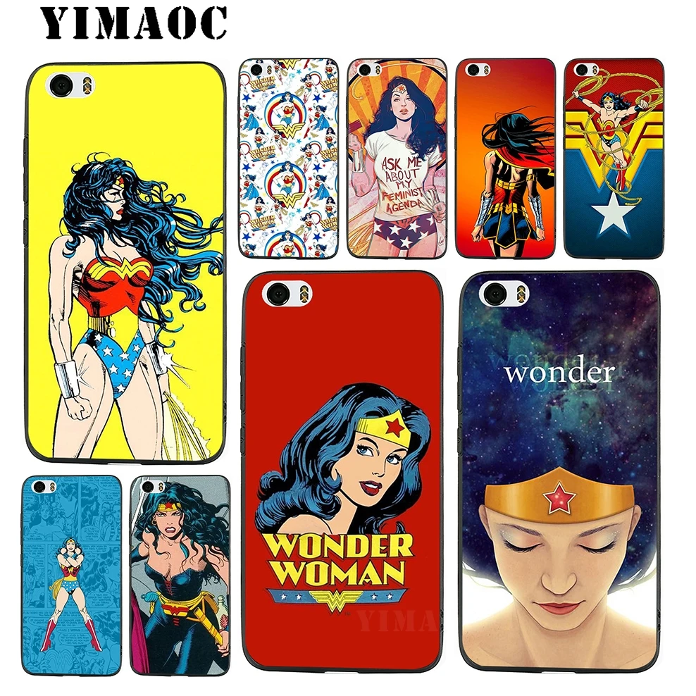 YIMAOC Woder woman Soft Silicone Case for Xiaomi Redmi 6 Note 4X 4A 5A 5 Plus MiA1 A2 Pro Lite Mi 8 A1 |