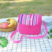 Портативная сумка для ланча термоизолированная охлаждающая сумка для ланча походная коробка для пикника на плечо двухслойная школьная сумка для хранения еды