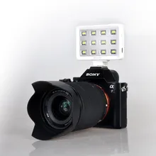 Commlite 5600 k 12 шт светодиодный Многофункциональный портативный видео Студийный фото свет с держателем мобильного телефона для Pad, DSLR камеры
