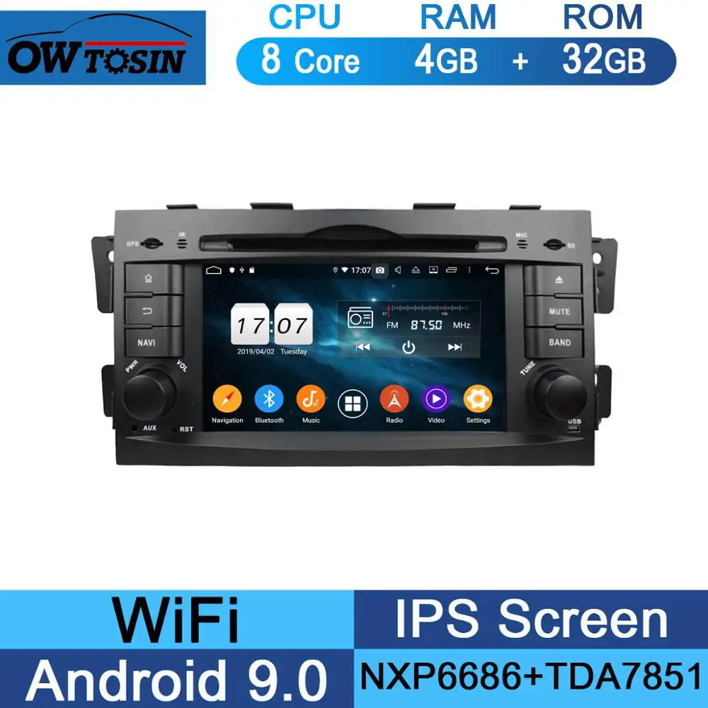 " ips 8Core 4G ram+ 64G rom Android 9,0 автомобильный dvd-плеер для Kia Mohave Borrego 2008- DSP радио gps Parrot BT Adas мультимедиа - Цвет: 32G