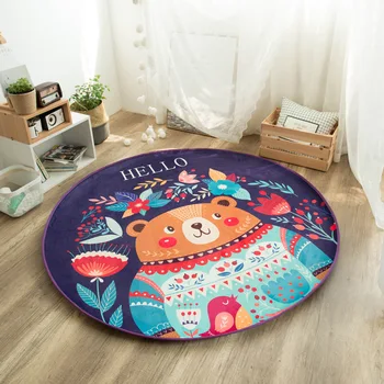 

Lovely Small bear Carpets For Living Room Soft Rugs For Kids/Child Room Computer chair Floor Mat Bedroom Coffee Table Area Rug