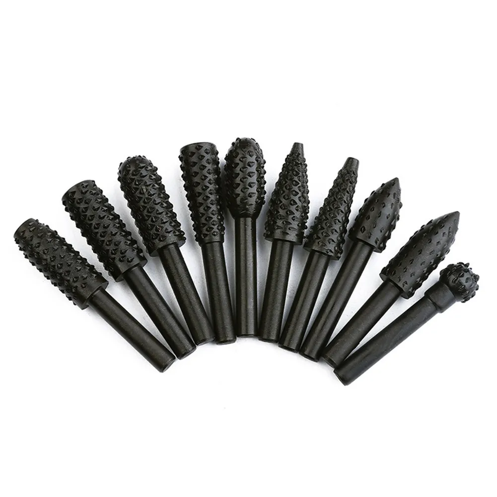 Buy 5pcs/set HCS Black Wood Drills Rotary File Power