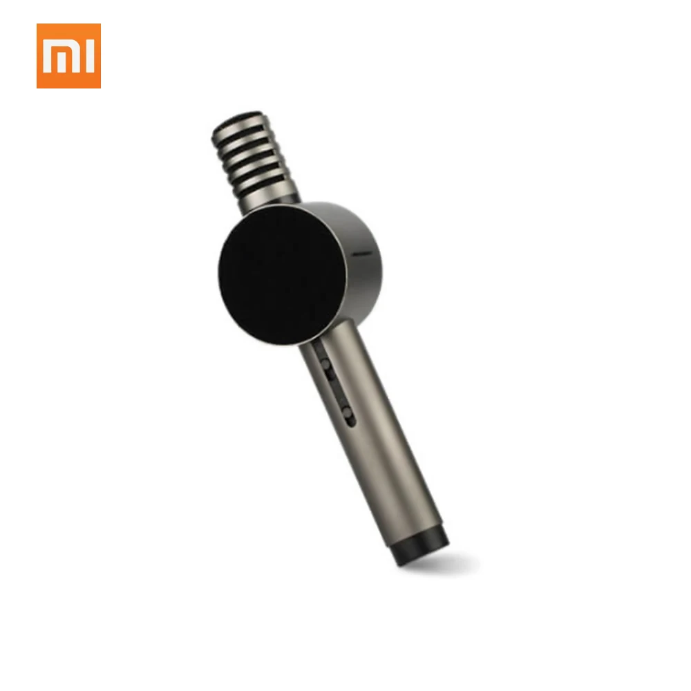 Xiaomi Xiaohou Moving-Coil аудио беспроводной микрофон для караоке уникальный акустический дизайн многосценарное использование микрофон динамик интеграции