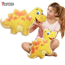 Yesfeier Kawaii Милая креативная игрушка для маленьких детей, милый детский подарок, красочная плюшевая подушка с динозавром, укомплектованная мультяшными животными, кукла