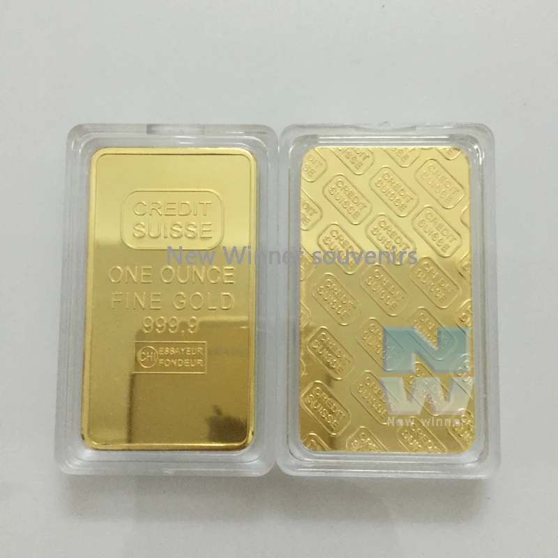 1 oz 24 K. 999 Золотой плакированный слиток золота слиток чрезвычайно редкий