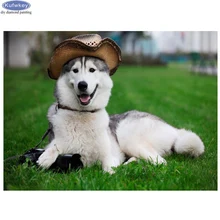 DIY фото на заказ Алмазная вышивка крестиком смешная собака Лайка 5D полная квадратная Смола дрель Алмазная вышивка подарок ручной работы