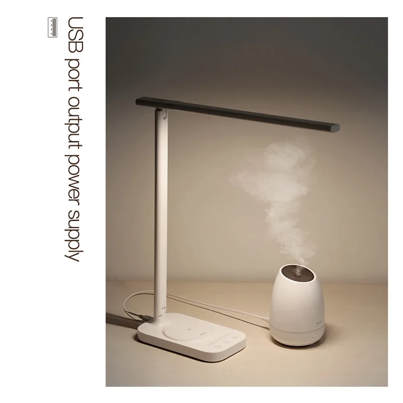  Baseus LED Table Lamp Qi Wireless Charger For iPhone Xs Samsung Folding Desktop Light 10W Fast Wire - 32983842605