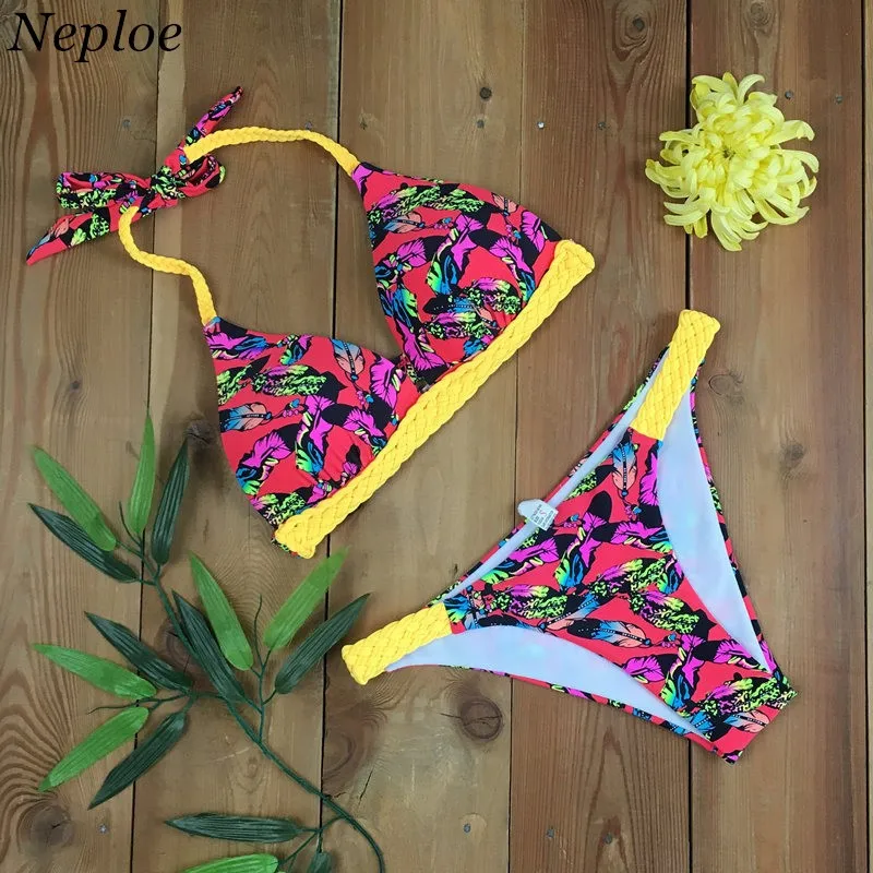 Neploe S XL European Two piece Women Bikinis 2018 New Arrivals Sexy