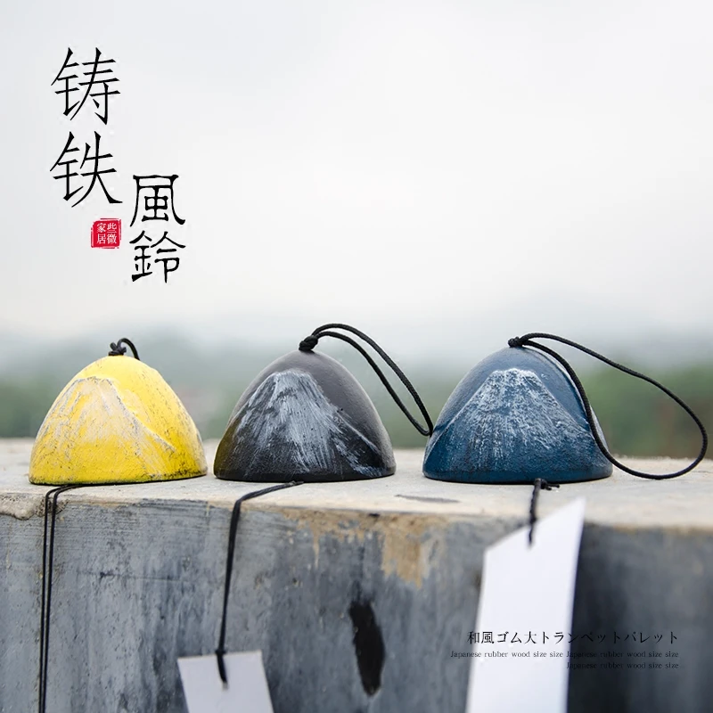 

Hot Selling Newest Japan Mountain and Wind Cast Iron Wind Bell Japanese Sound Clear Southern Metal Hanging Iron Temple Blessing