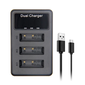 

SANGER NP-BX1 3Port LED USB Charger for Sony DSC RX1 RX100 AS100V M3 M2 HX300 HX400 HX50 HX60 GWP88 AS15 WX350 Camera battery