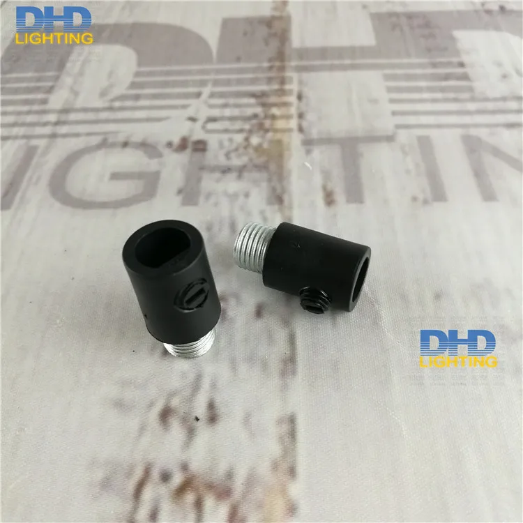 

(30pcs/lot)Free shipping item 304 high quality black plastic cable grips with 15mm threaded tubes M10 DIY lighting accessories