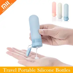 Оригинальный Xiaomi mijia 3 шт./компл. 50 мл для путешествий портативный силиконовые бутылки косметический шампунь-гель для душа Squeeze Наборы BPA