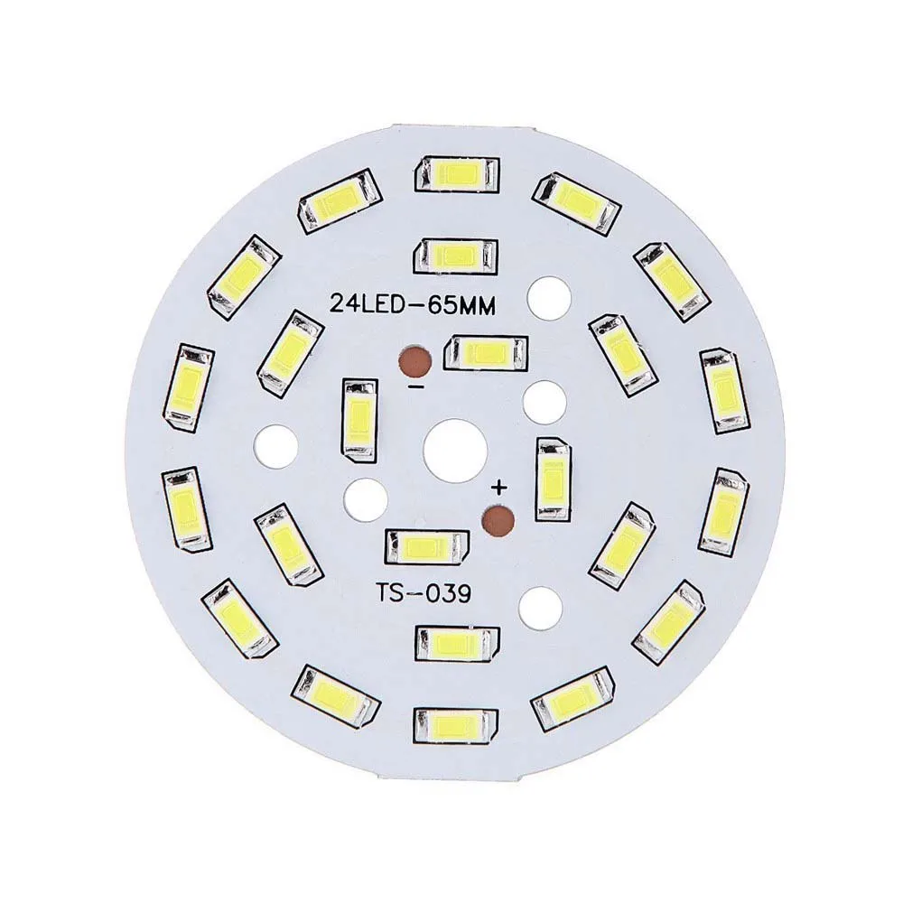 12 Вт круглый 5730 SMD ламповая пластина 24 светодиодный супер яркий светодиодный светильник светодиодный ламповый светильник DC 36-41 в белый