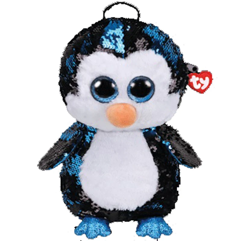 

Ty Gear Sequin Backpack Waddle The Penguin Plush Toys 33cm Lar Size Original Tag