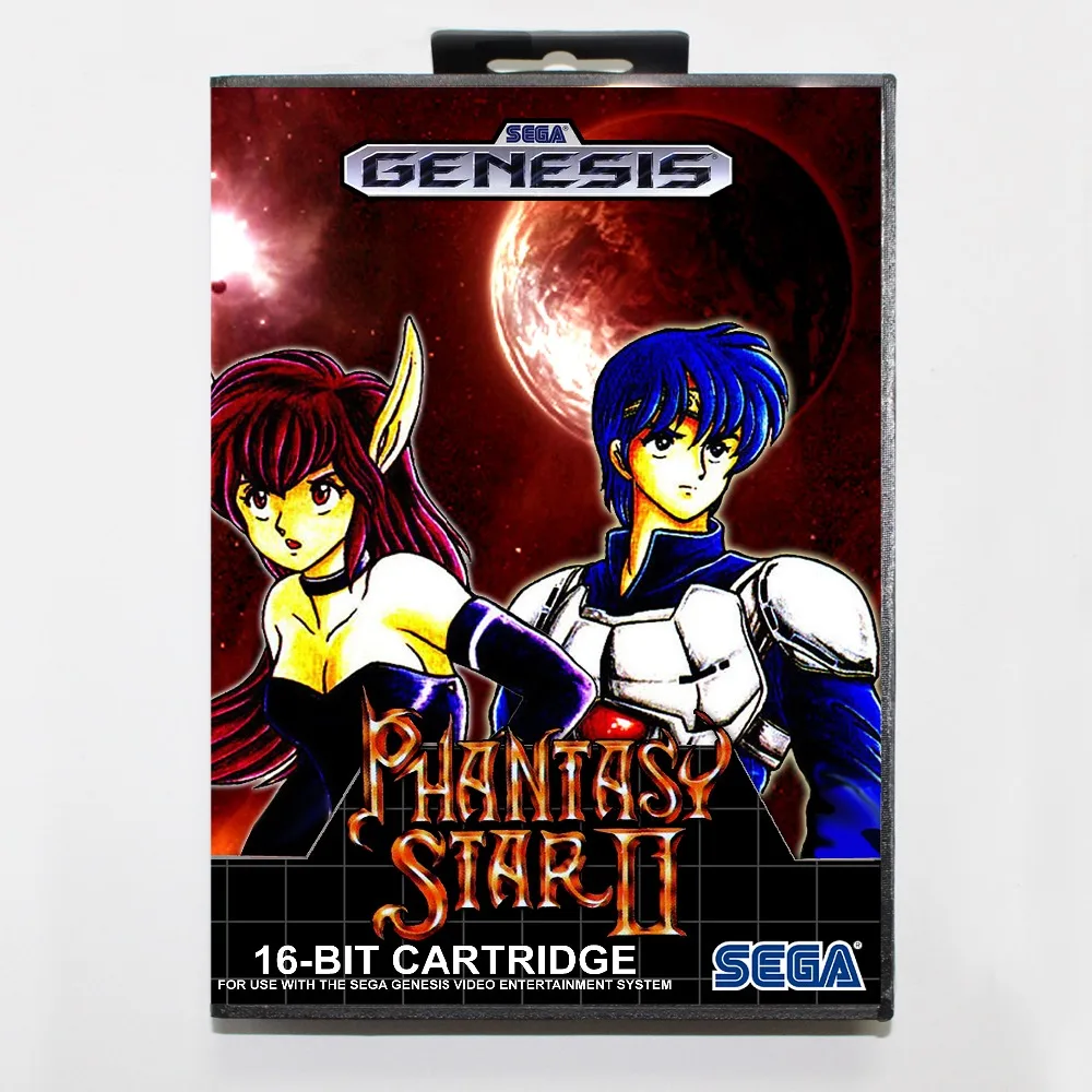 

Phantasy Star 2 (II) 16 Bit MD Game Card Include Retail Box For Sega Genesis & Mega Drive