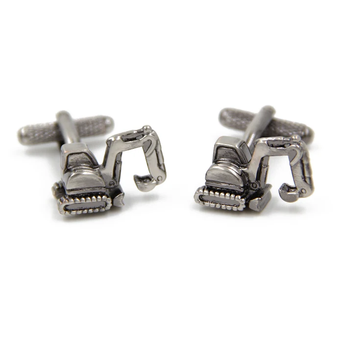

Exquisite Cuff Links New 3D Gun color Excavator Vehicle CUFFLINKS for Shirt #0620