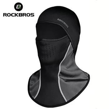 

ROCKBROS Cycling Winter Mask Cap Windproof Thermal Face Mask Balaclava Sport Ski Running Bike Bicycle Neck Hat Head Scarf Men