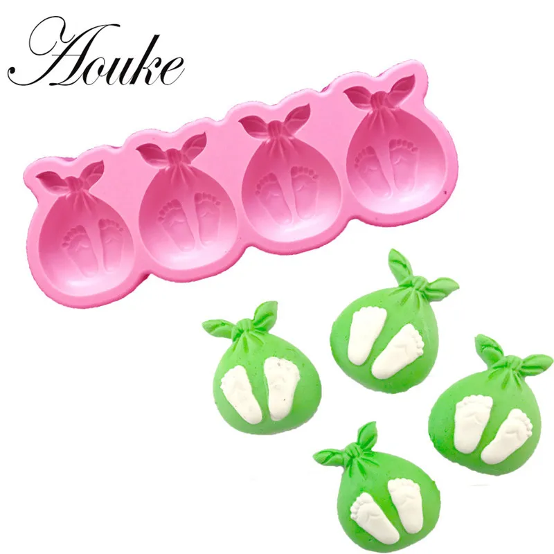 

Baby Foot Shape Silicone Cake Mold,Kitchen Baking Molds For Chocolate Pastry Candy Soap,Fondant Decorating Tools Accessories