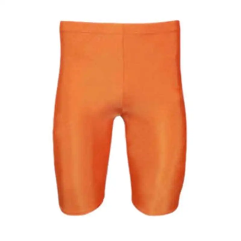 Мужская спортивная компрессионная одежда Под базовым слоем, шорты для спортзала, штаны, колготки, шорты - Цвет: Оранжевый