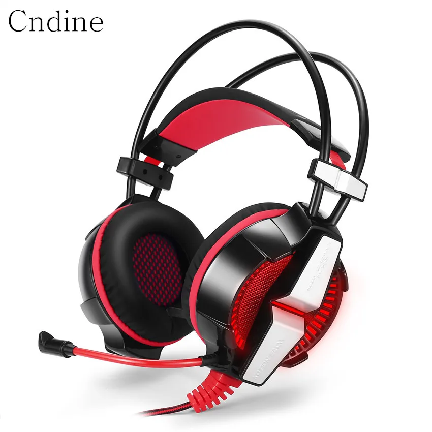 Gaming Headset Gamer Adjustable Headband Headphones Gamer with