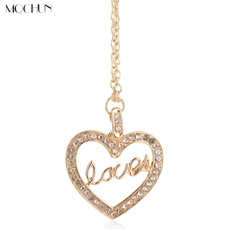 

MQCHUN jewelry Lovers Joker Suicide squads Harley Quinn Necklaces Heart Cyrstal Pendant Necklace cosplay birthday Gift For Women