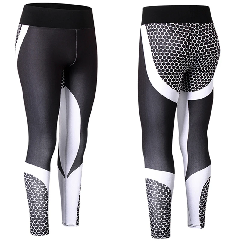 Women's exercise leggings Compression Pants Yoga trousers running ...