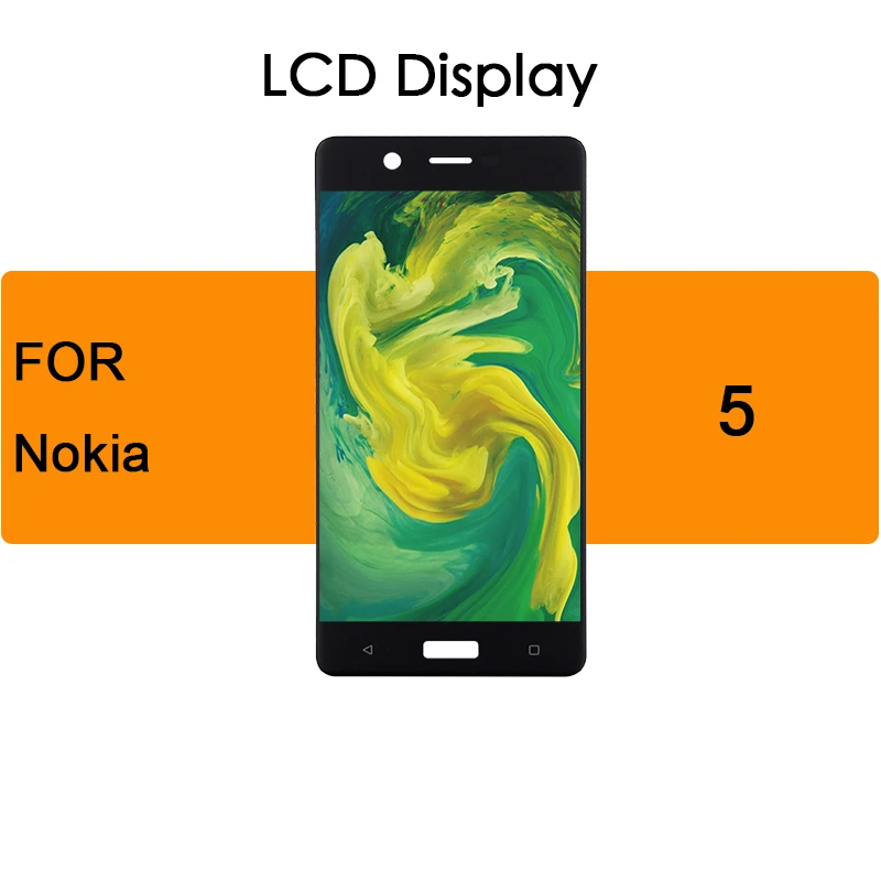 

LCD For Nokia 5 N5 Lcd Display Touch Screen Digitizer Assembly With Frame TA-1024 TA-1027 TA-1044 TA-1053 5.2