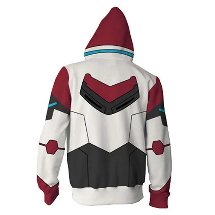BTS 3D Print Voltron: Defender of the Universe Hoodies Sweatshirts Men Long Sleeve Casual Tracksuit Zipper Clothes 2018 4XL 