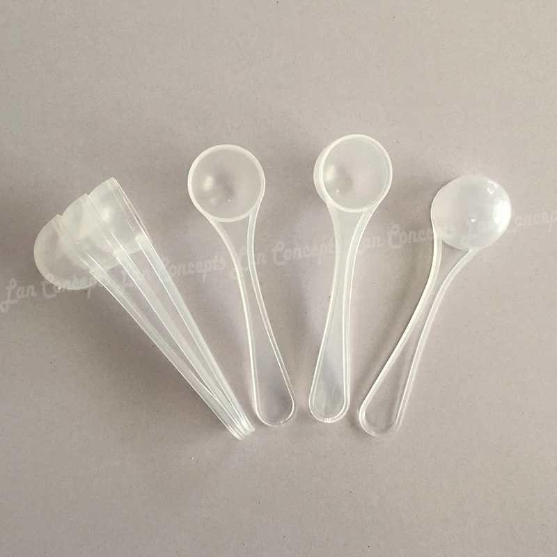 2.5 gram translucence Plastic Measuring Scoop 5ML Measure Spoons 2.5g PP  Spoon - 200pcs/lot Free shipping