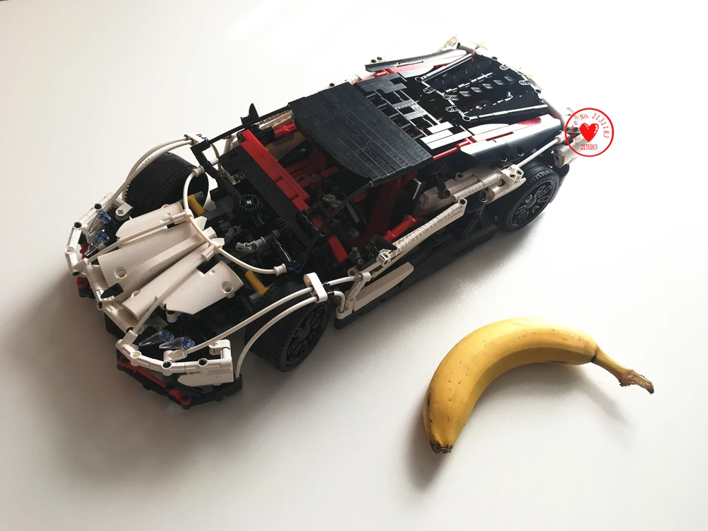 23006 Oryginalna Nowa Seria Technic biały sport racing car model Klocki Klocki kid diy zestaw Zabawki Chłopiec Prezenty świąteczne