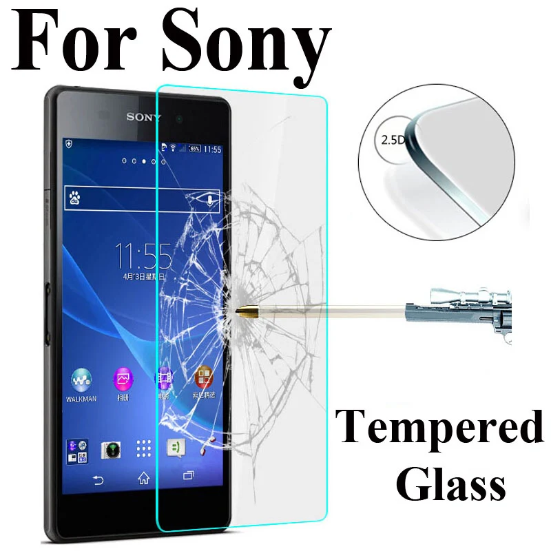 

Transparent Screen Glass for Sony Xperia M2 M5 M4 Aqua Tempered Glass for Sony XA XA1 XA2 Ultra Film Glass on Xperia XA1 Plus