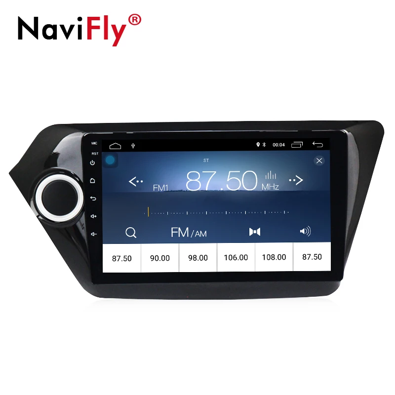 Clearance Navifly 9inch Android 8.1 Car multimedia player for Kia k2 RIO 2010 2011 2012 2013 2014 2015 Car radio GPS Navigation BT FM RDS 3