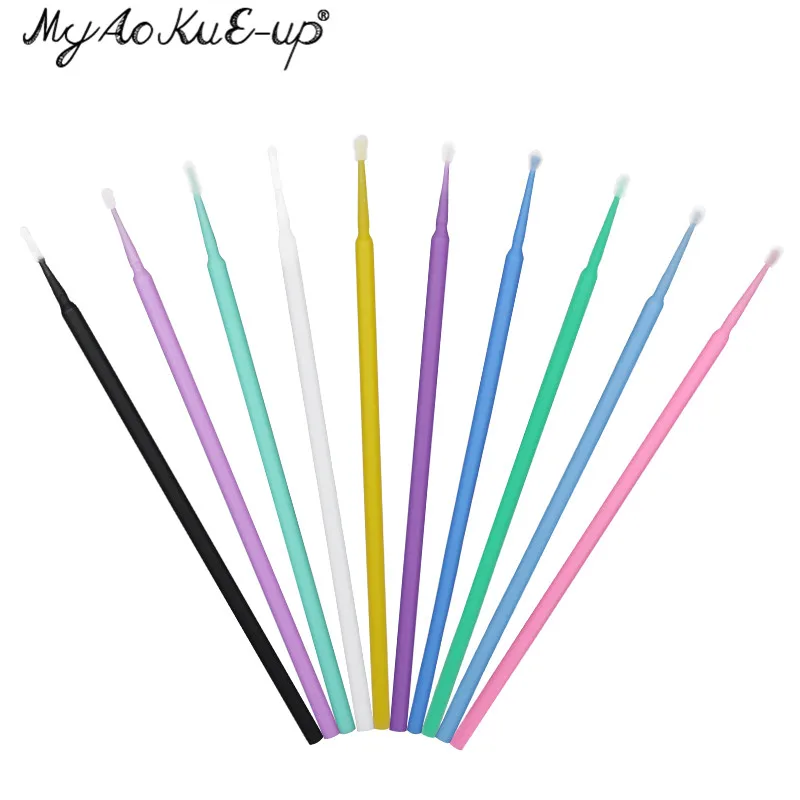 

Disposable Makeup Brush 500pcs Eyelash Brushes Eyelashes Extension Make Up Tool Applicator Wand Mascara Micro Brush Makeup brush