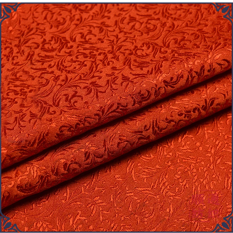 HLQON brocade yacquard multi-color wheat flower fabric for patchwork tissue telas dress bed sheet children cloth 50x75cm