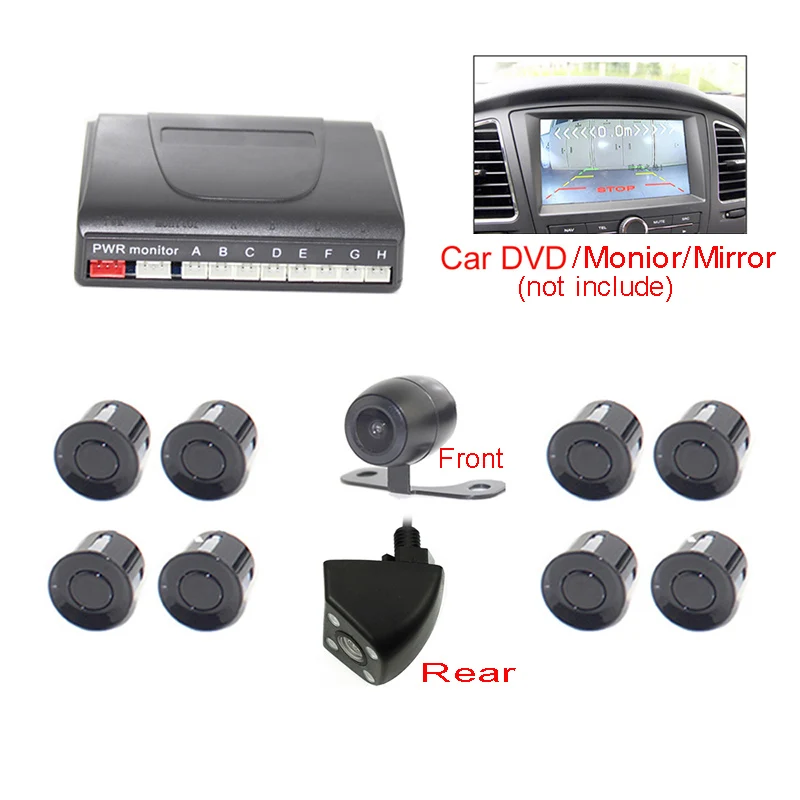 Digital Display Car Video Parking Sensor Reverse Backup Radar rear front font b camera b font